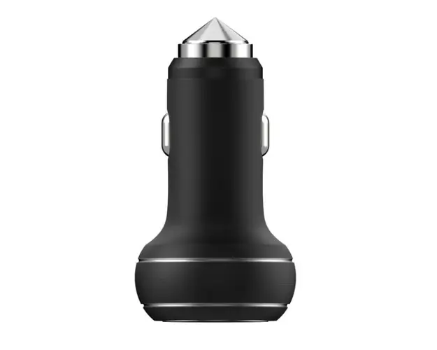 Incarcator Auto Devia Thor DVTHIA2USBB, Dual USB (Negru)