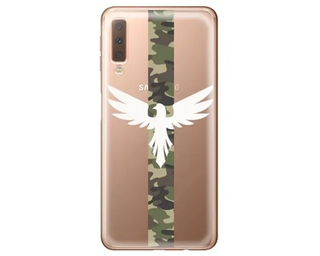 Protectie Spate Lemontti Art Army Eagle LEMHSPA718AE pentru Samsung Galaxy A7 2018 (Multicolor)