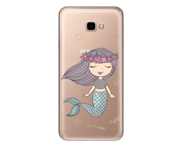 Protectie Spate Lemontti Art Little Mermaid LEMHSPJ4PLM pentru Samsung Galaxy J4 Plus (Multicolor)