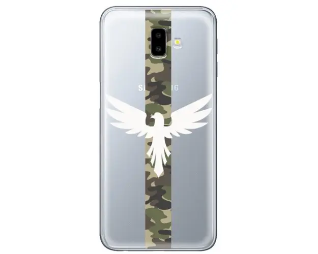Protectie Spate Lemontti Art Army Eagle LEMHSPJ6PAE pentru Samsung Galaxy J6 Plus (Multicolor)