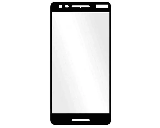 Folie Protectie Sticla Temperata Lemontti Full Fit LFSTNK21BK pentru Nokia 2.1 (Transparent/Negru)