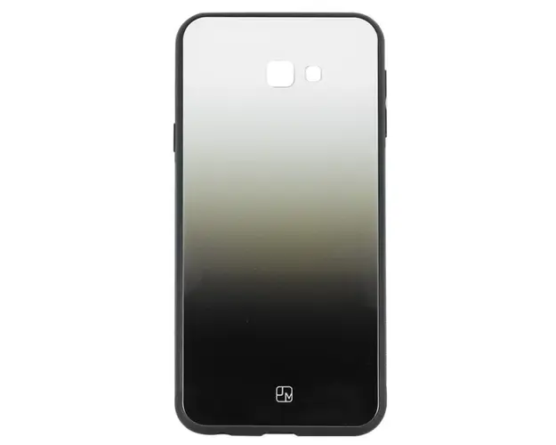 Protectie Spate Just Must Glass Print Black White Gradient JMGPJ4PBKWHG pentru Samsung Galaxy J4 Plus (Alb/Negru)