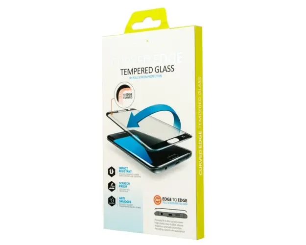 Folie Protectie Sticla Temperata Curbata Lemontti pentru Nokia 6 (Transparent/Negru)