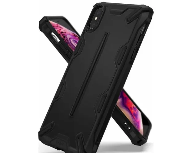 Protectie Spate Ringke Dual X 8809628563780 pentru iPhone Xs Max (Negru)