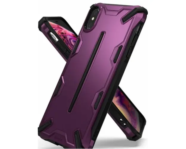 Protectie Spate Ringke Dual X 8809628563841 pentru iPhone Xs Max (Violet)