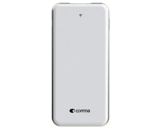Acumulator Extern Comma Slimbox Wireless CMSB5AWS32GBW, 5000 mAh, Memorie Externa 32 GB, Universal (Alb)