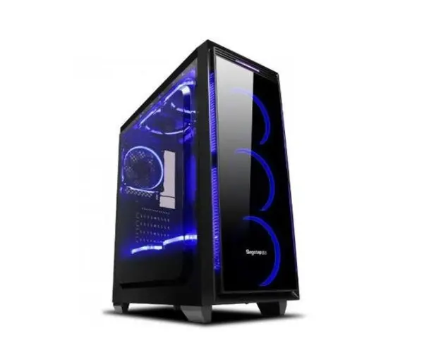 Carcasa Segotep Halo 6 Plus, Middle Tower, Plexiglass (Negru)