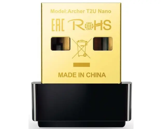 Adaptor USB Wireless TP-LINK Archer T2U Nano, Dual Band, 600 Mbps (Negru)