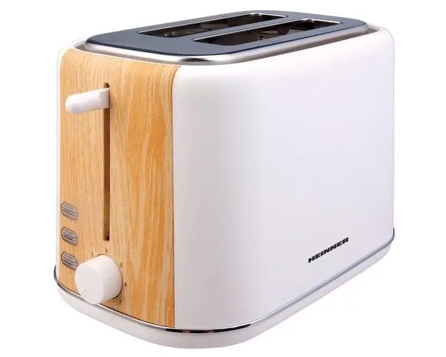 Prajitor de paine Heinner HTP-WH800BB, 800W, 2 Felii (Alb)