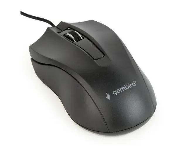 Mouse Gembird MUS-3B-01, 1000 DPI, Optic (Negru)