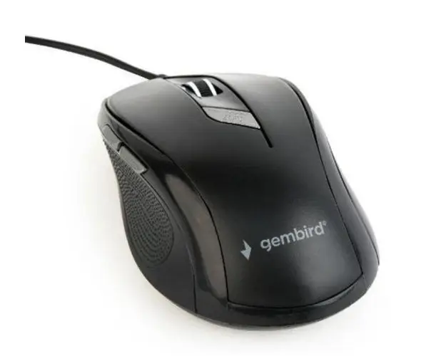 Mouse Gembird MUS-6B-01, 1600 DPI, Optic (Negru)
