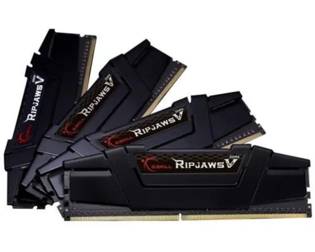 Memorii G.SKILL RipjawsV Black DDR4, 4x8GB, 3200MHz, CL16