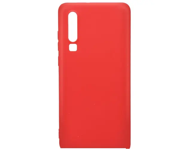 Protectie Spate Lemontti Silky LEMSLKP30R pentru Huawei P30 (Rosu)