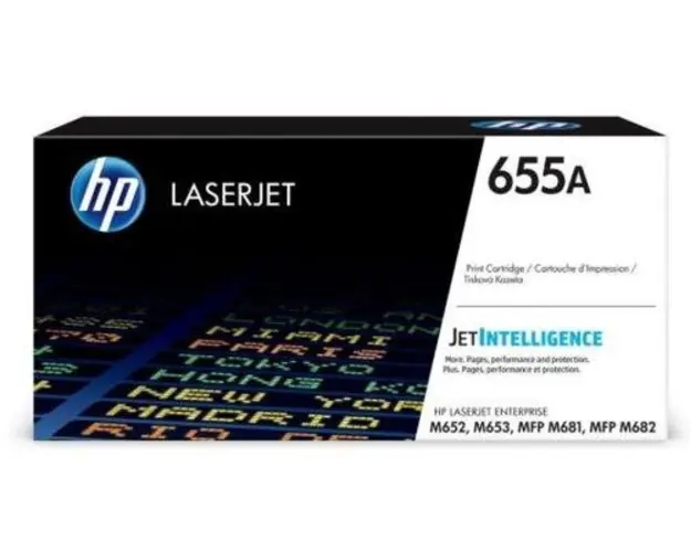 Toner HP 655A, 10500 pagini (Cyan)