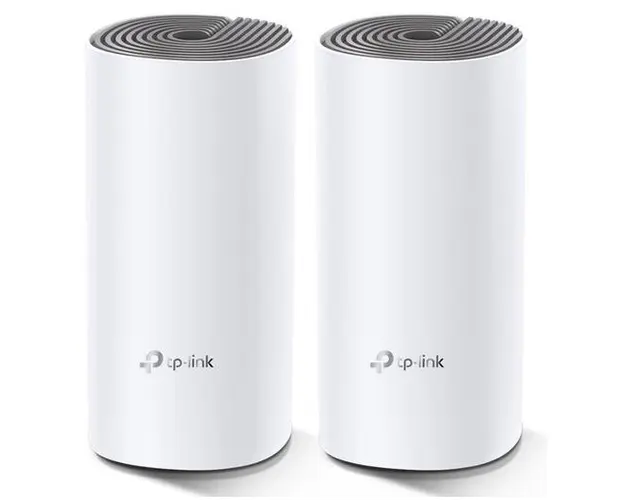 Sistem Wireless Mesh TP-Link Deco E4, Dual Band, 1200 Mbps, 2 Pack (Alb)