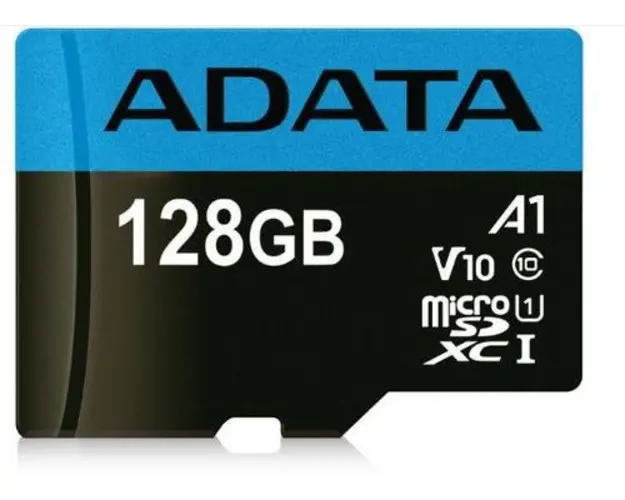 Card ADATA MicroSDXC Premier, 128GB, Clasa 10, V10, A1 + Adaptor SD