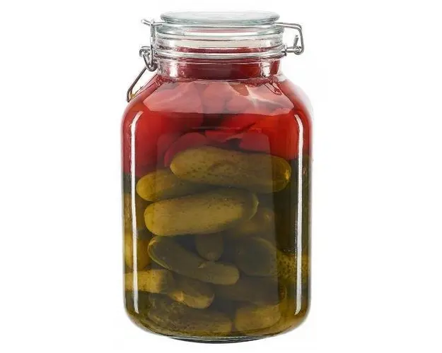 Borcan depozitare sticla + capac Vanora VN-AER-6520, 3000 ml (Transparent)