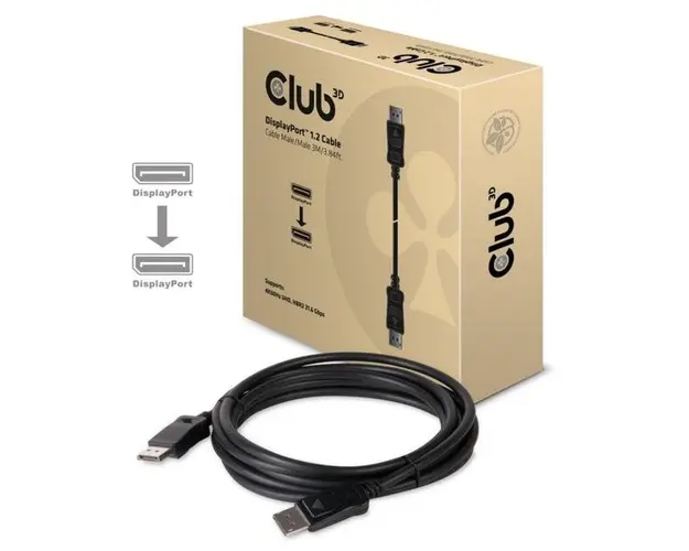 Cablu Club 3D CAC-1064, DisplayPort 1.2, 3 m (Negru)
