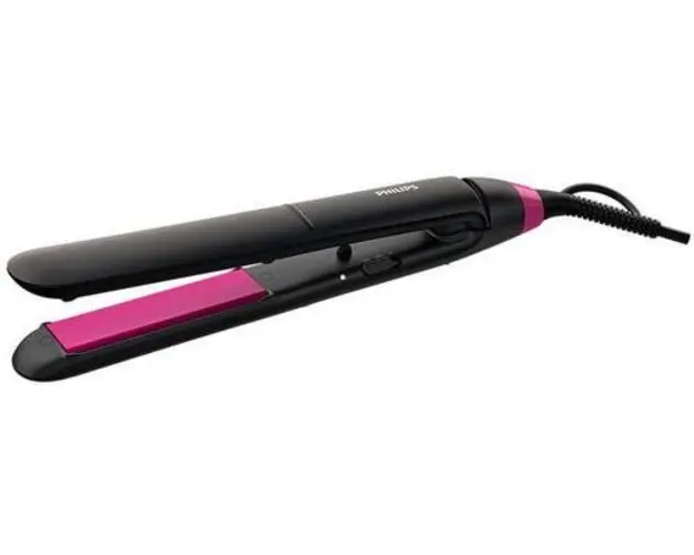 Placa de indreptat parul Philips StraightCare Essential BHS375/00, 2 trepte, 220C (Negru/Roz)