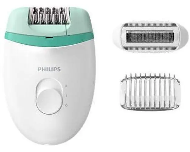 Epilator Philips BRE245/00, 2 viteze (Alb/Verde)