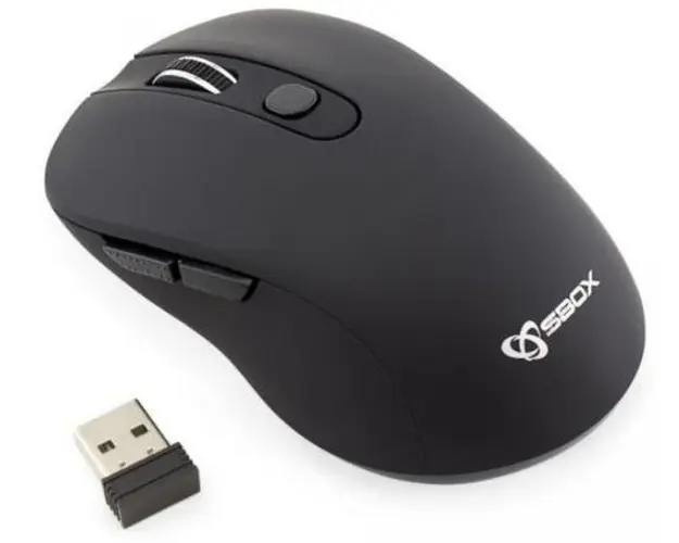 Mouse Optic Wireless SBOX WM-911, 1600 DPI (Negru)