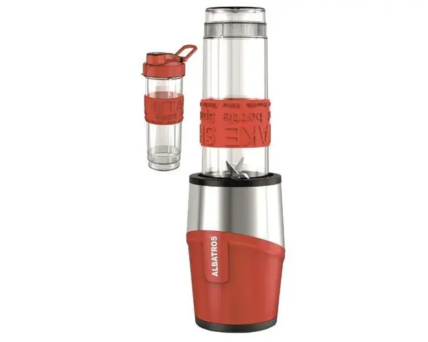 Blender Albatros FITNESS MIX, 600W, 0.57L (Rosu)