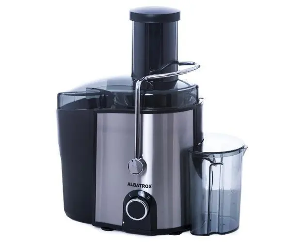 Storcator de fructe si legume Albatros NATUREMIX, 1000W, 2 viteze (Negru/Inox)