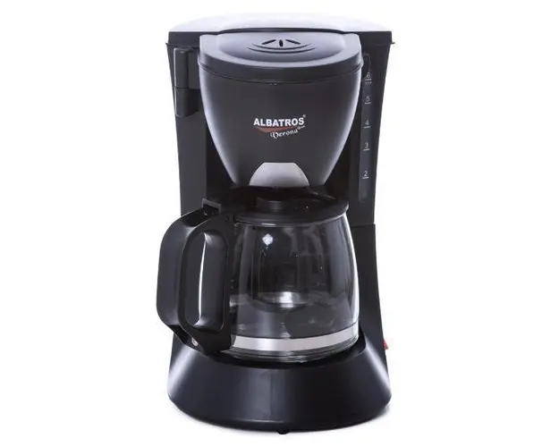 Cafetiera Albatros VERONA BLACK, 0.6L, 600W (Negru)