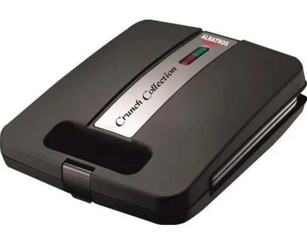 Sandwich maker Albatros S4G-1200B, 1200 W, Grill (Negru)