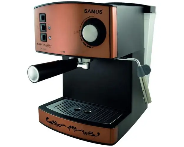 Espressor Samus ESPRESSIMO BRONZE, 850 W, 1.6 L (Negru/Argintiu) 