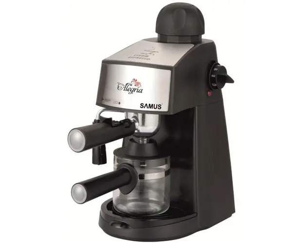 Espressor Samus ALEGRIA, 800 W, 0.24 L (Negru/Argintiu) 