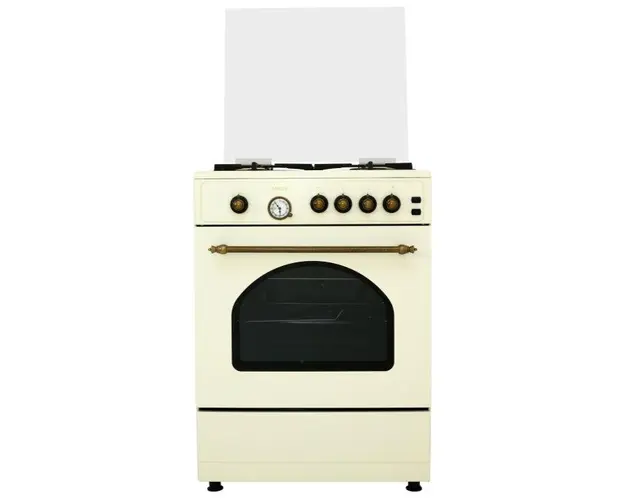 Aragaz rustic Samus SR660G4C, 4 arzatoare, Gaz, 55 L (Bej)