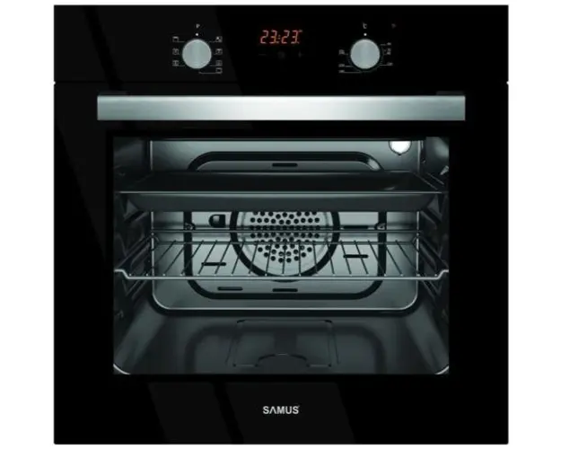 Cuptor incorporabil Samus SC619EGV, Electric, 62 L, 7 functii (Negru) 