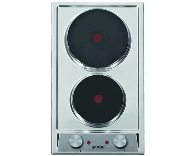 Plita electrica Samus PSE-32SX, 2 arzatoare (Inox)