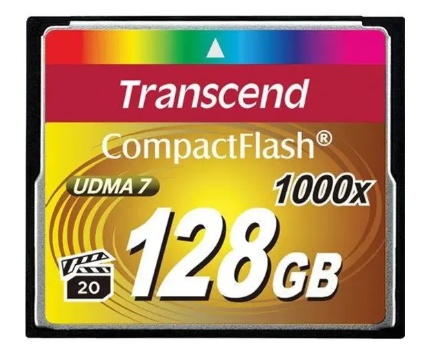 Card memorie Transcend TS128GCF1000, 128GB, Compact Flash 1000x