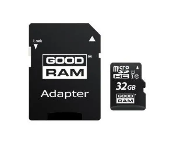 Card de memorie Goodram microSDHC 32GB, Clasa 10 + Adaptor microSD