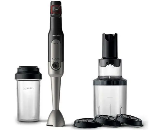 Mixer vertical Philips HR2656/90, 800W, Functia Turbo (Negru/Inox)