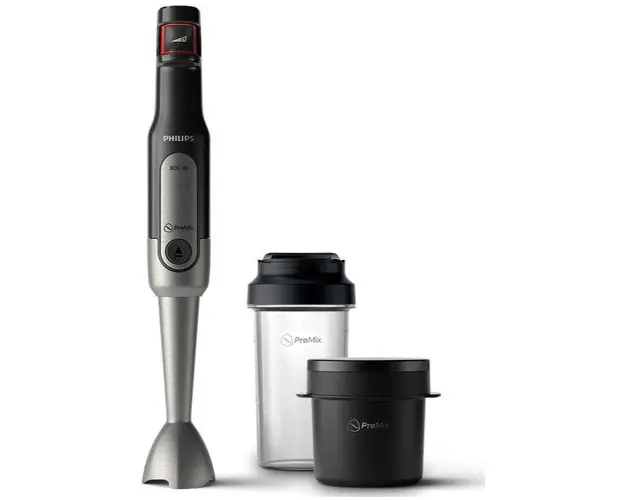 Mixer vertical Philips Viva Collection HR2651/90, 800W, Functia Turbo (Negru/Inox)
