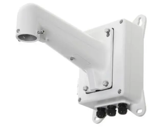Suport de colt Hikvision Bracket DS-1602ZJ-BOX-CORNER, aluminiu (Alb)