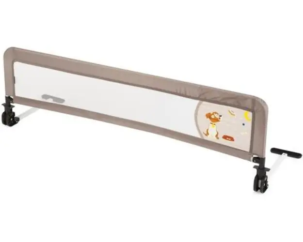 Margine de siguranta pentru pat Juju Safe Guard, copii 2-5 ani, rabatabila, 132cm x 42cm, Sweet Dreams (Bej)