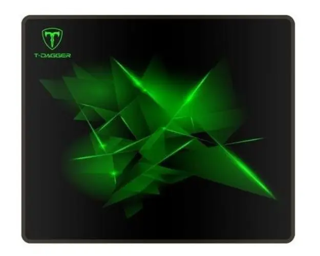Mousepad T-DAGGER Geometry, S (Negru/Verde) 
