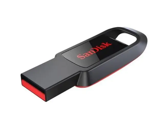 Stick USB SanDisk Cruzer Spark, 128GB, USB 2.0 (Negru) 