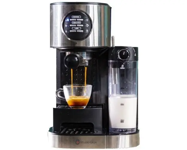 Espressor cu pompa Studio Casa SC509, 15 Bari, 1.2 L (Negru/Argintiu)