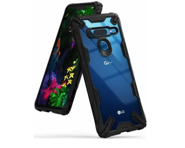 Protectie spate Ringke FUSION X pentru LG G8 ThinQ (Albastru) 