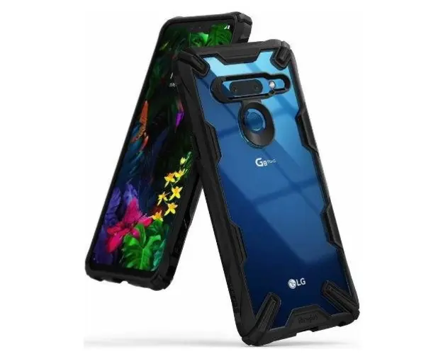 Protectie spate Ringke FUSION X pentru LG G8 ThinQ (Negru) 