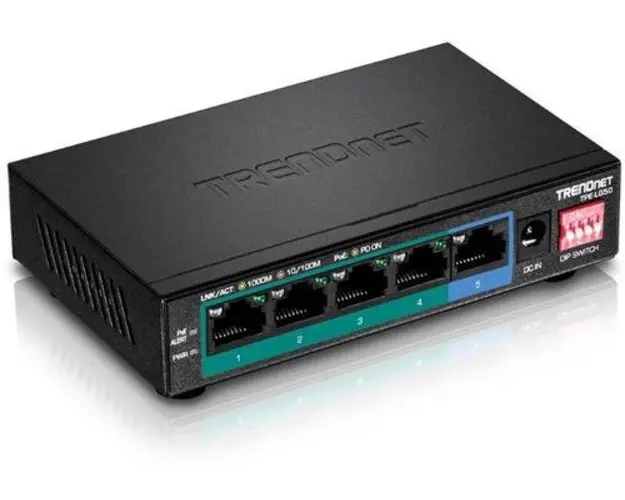 Switch Trendnet TPE-LG50, Gigabit, 5 porturi, PoE+