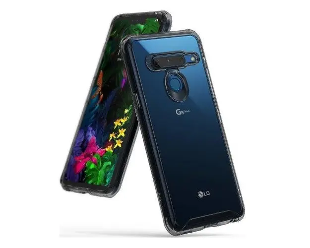 Protectie spate Ringke FUSION pentru LG G8 ThinQ (Transparent fumuriu) 