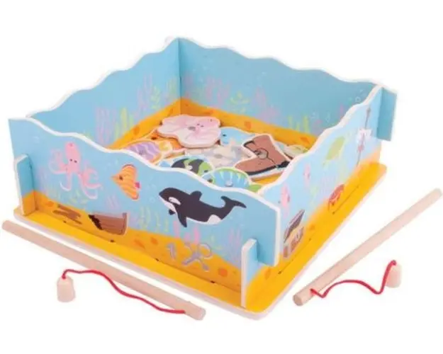 Joc magnetic BigJigs BJ787 Hai sa pescuim (Multicolor)