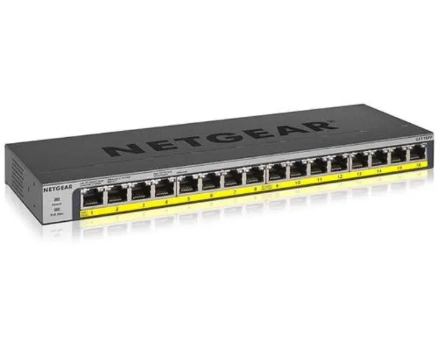 Switch Netgear ProSafe GS116PP-100EUS, Gigabit, 16 Porturi, PoE+