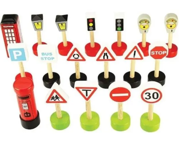 Semne de circulatie BigJigs BJT061 (Multicolor)
